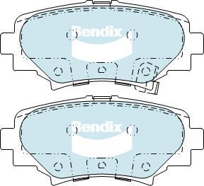 BENDIX DB2331 GCT - Kit de plaquettes de frein, frein à disque cwaw.fr