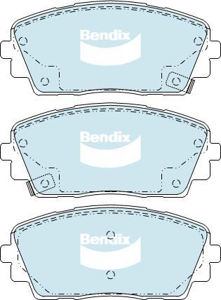 BENDIX DB2325 GCT - Kit de plaquettes de frein, frein à disque cwaw.fr