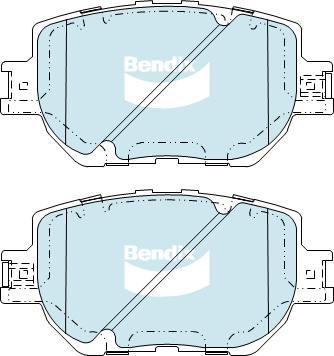 BENDIX DB2321 GCT - Kit de plaquettes de frein, frein à disque cwaw.fr