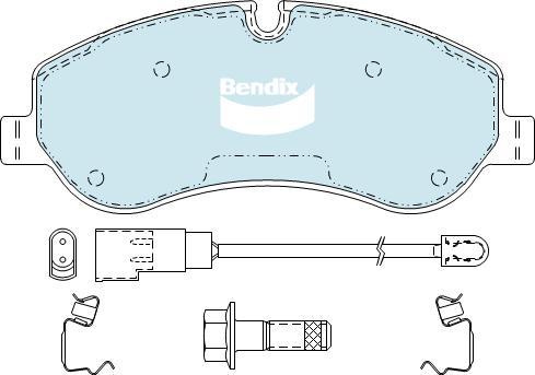 BENDIX DB2328 GCT - Kit de plaquettes de frein, frein à disque cwaw.fr