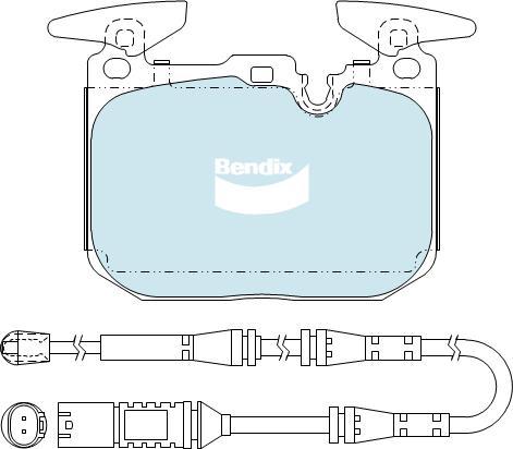 BENDIX DB2299 EURO+ - Kit de plaquettes de frein, frein à disque cwaw.fr