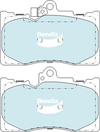 BENDIX DB2255 GCT - Kit de plaquettes de frein, frein à disque cwaw.fr