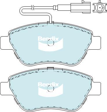 BENDIX DB2258 GCT - Kit de plaquettes de frein, frein à disque cwaw.fr