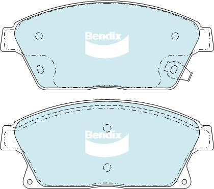 BENDIX DB2268 GCT - Kit de plaquettes de frein, frein à disque cwaw.fr