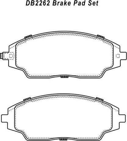 BENDIX DB2262 GCT - Kit de plaquettes de frein, frein à disque cwaw.fr