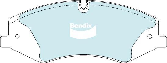 BENDIX DB2203 4WD - Kit de plaquettes de frein, frein à disque cwaw.fr