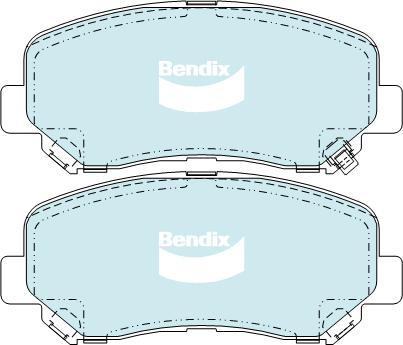 BENDIX DB2226 4WD - Kit de plaquettes de frein, frein à disque cwaw.fr