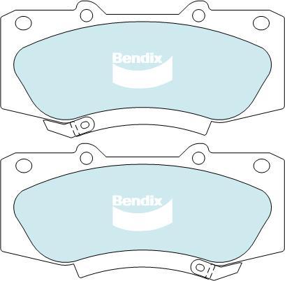 BENDIX DB2221 GCT - Kit de plaquettes de frein, frein à disque cwaw.fr