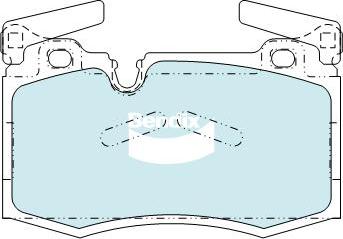 BENDIX DB2222 GCT - Kit de plaquettes de frein, frein à disque cwaw.fr