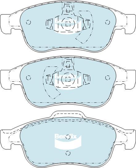 BENDIX DB2276 EURO+ - Kit de plaquettes de frein, frein à disque cwaw.fr