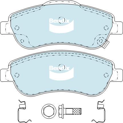 BENDIX DB2271 GCT - Kit de plaquettes de frein, frein à disque cwaw.fr