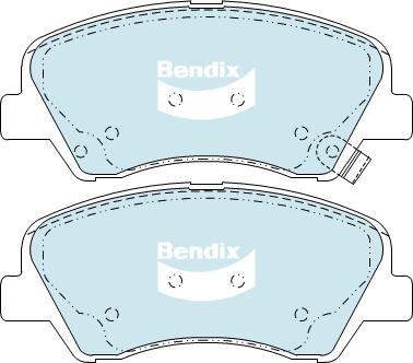 BENDIX DB2272 4WD - Kit de plaquettes de frein, frein à disque cwaw.fr