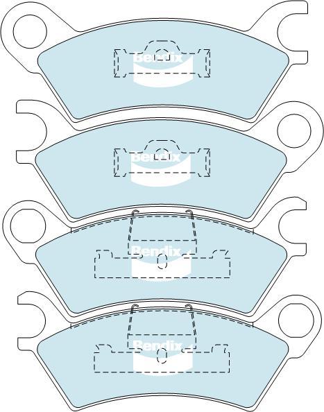 BENDIX DB278 GCT - Kit de plaquettes de frein, frein à disque cwaw.fr