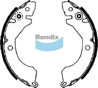 BENDIX DS6674 - Jeu de mâchoires de frein cwaw.fr