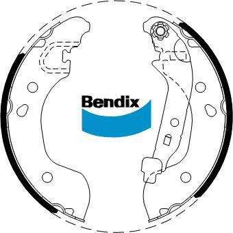 BENDIX DS1827 - Jeu de mâchoires de frein cwaw.fr