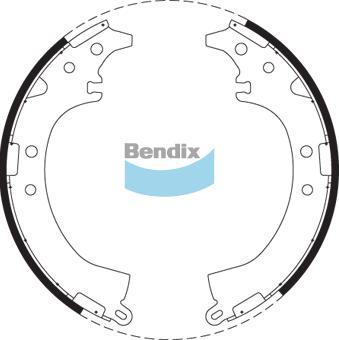 BENDIX DS2333 - Jeu de mâchoires de frein cwaw.fr