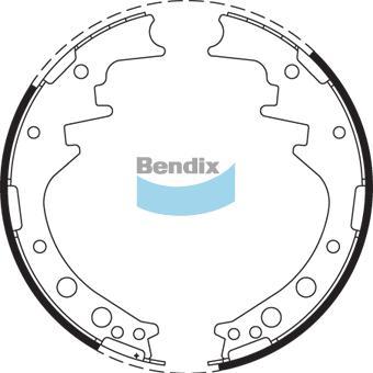 BENDIX DS2259 - Jeu de mâchoires de frein cwaw.fr