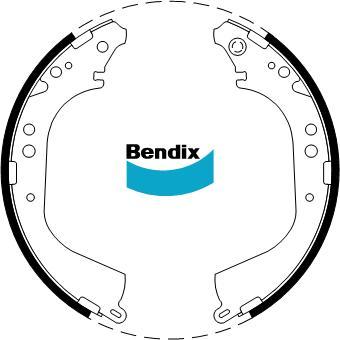 BENDIX DS2280 - Jeu de mâchoires de frein cwaw.fr