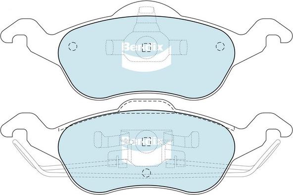 Bendix-AU 7690 GCT - Kit de plaquettes de frein, frein à disque cwaw.fr