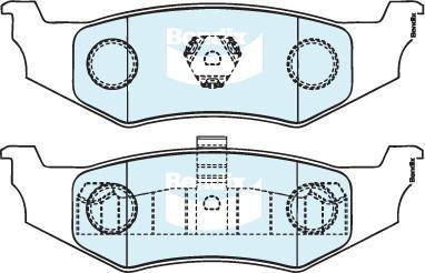 Bendix-AU 7717 GCT - Kit de plaquettes de frein, frein à disque cwaw.fr