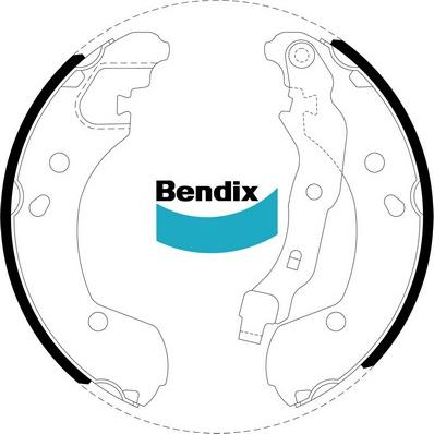 Bendix-AU BS5060 - Jeu de mâchoires de frein cwaw.fr