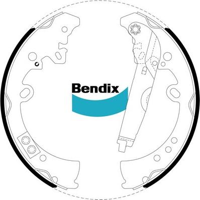 Bendix-AU BS5008 - Jeu de mâchoires de frein cwaw.fr