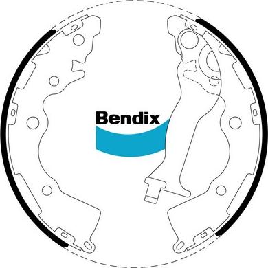 Bendix-AU BS5014 - Jeu de mâchoires de frein cwaw.fr