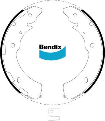 Bendix-AU BS5018 - Jeu de mâchoires de frein cwaw.fr