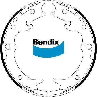 Bendix-AU BS5256 - Jeu de mâchoires de frein, frein de stationnement cwaw.fr