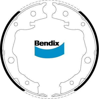 Bendix-AU BS5257 - Jeu de mâchoires de frein, frein de stationnement cwaw.fr