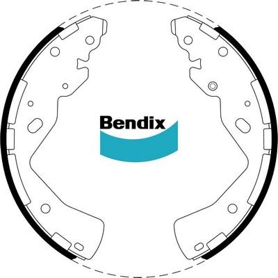 Bendix-AU BS5238 - Jeu de mâchoires de frein cwaw.fr