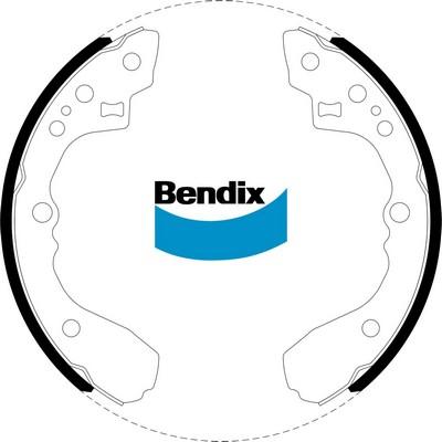 Bendix-AU BS1409 - Jeu de mâchoires de frein cwaw.fr