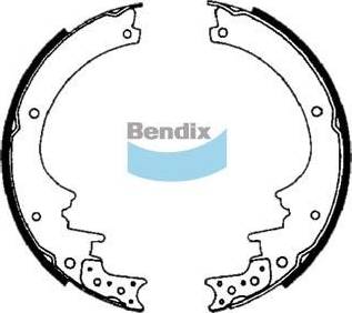 Bendix-AU BS1404 - Jeu de mâchoires de frein cwaw.fr