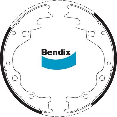 Bendix-AU BS1587 - Jeu de mâchoires de frein cwaw.fr