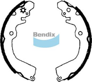 Bendix-AU BS1699 - Jeu de mâchoires de frein cwaw.fr