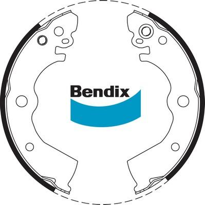 Bendix-AU BS1697 - Jeu de mâchoires de frein cwaw.fr