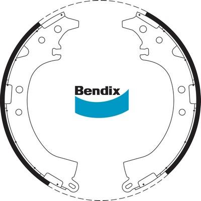 Bendix-AU BS1659 - Jeu de mâchoires de frein cwaw.fr