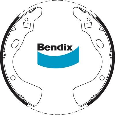 Bendix-AU BS1664 - Jeu de mâchoires de frein cwaw.fr