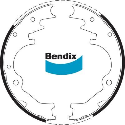 Bendix-AU BS1665 - Jeu de mâchoires de frein cwaw.fr