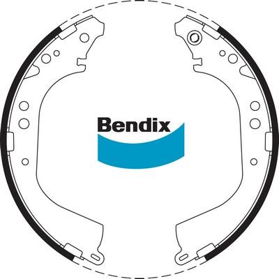 Bendix-AU BS1668 - Jeu de mâchoires de frein cwaw.fr