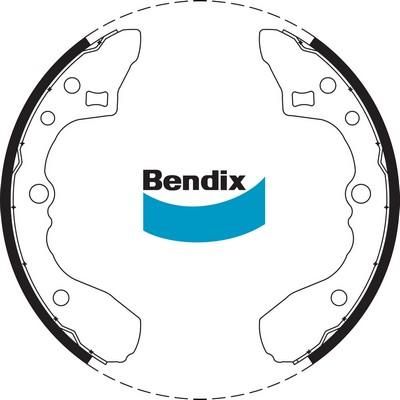 Bendix-AU BS1604 - Jeu de mâchoires de frein cwaw.fr