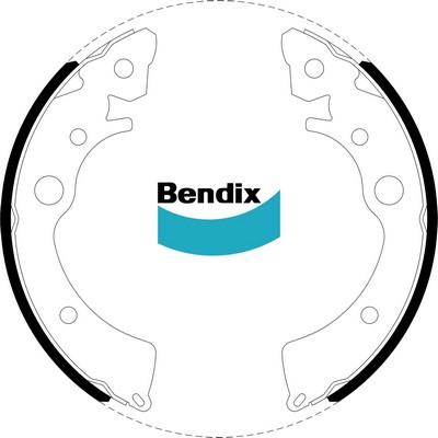 Bendix-AU BS1610 - Jeu de mâchoires de frein cwaw.fr