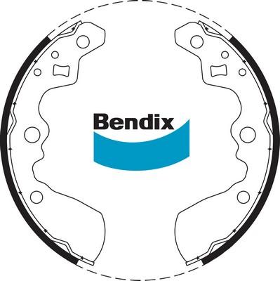 Bendix-AU BS1684 - Jeu de mâchoires de frein cwaw.fr