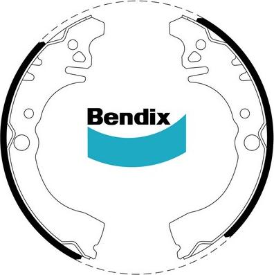 Bendix-AU BS1673 - Jeu de mâchoires de frein cwaw.fr