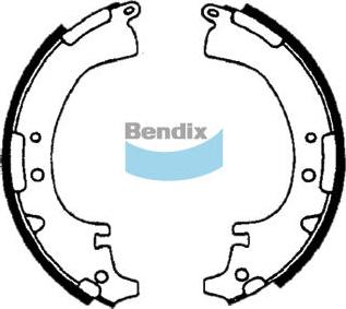 Bendix-AU BS1356 - Jeu de mâchoires de frein cwaw.fr