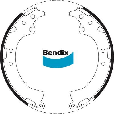 Bendix-AU BS1747 - Jeu de mâchoires de frein cwaw.fr