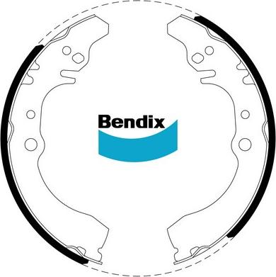 Bendix-AU BS1755 - Jeu de mâchoires de frein cwaw.fr