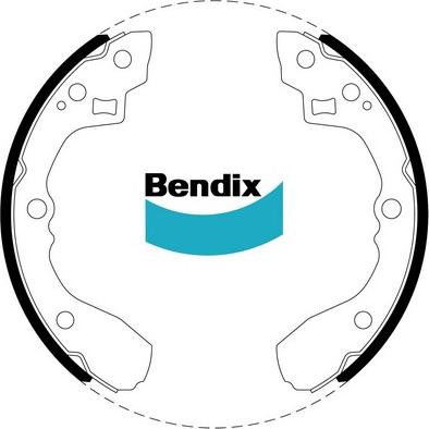 Bendix-AU BS1753 - Jeu de mâchoires de frein cwaw.fr