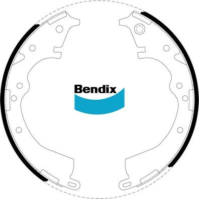 Bendix-AU BS1768 - Jeu de mâchoires de frein cwaw.fr