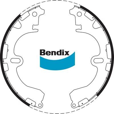 Bendix-AU BS1704 - Jeu de mâchoires de frein cwaw.fr